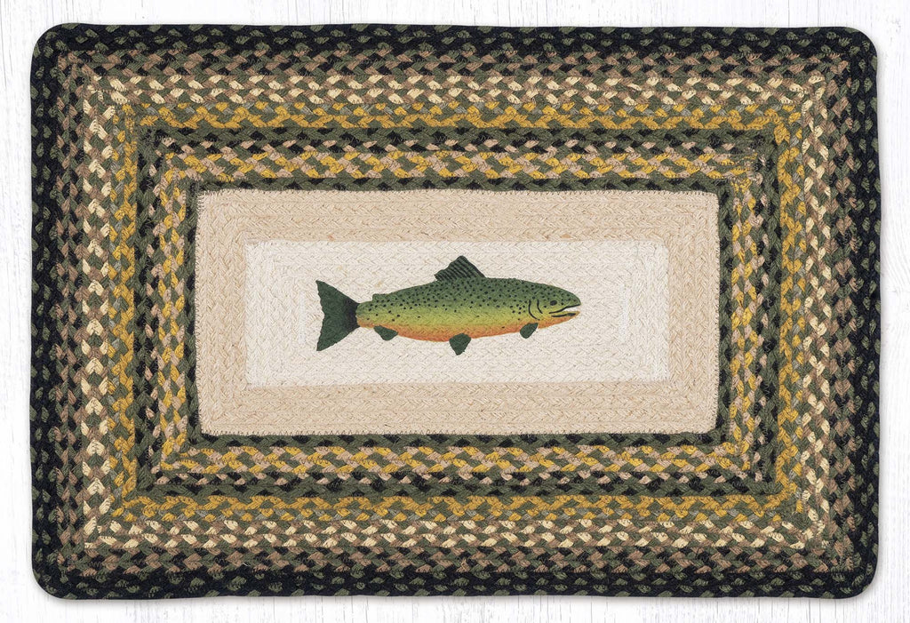 PP-116 Fish Oblong Print Rug
