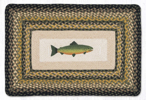 PP-116 Fish Oblong Print Rug