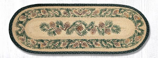 TR-025A Pinecone Oval Table Runner