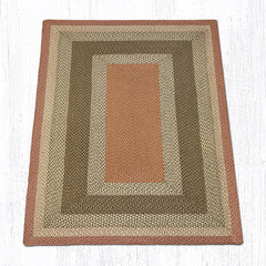 C-024 Olive, Burgundy and Gray Braided Rug