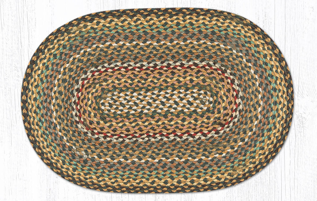C-051 Fir and Ivory Braided Rug