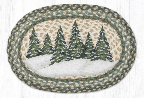 PM-OP-419 Holiday Village Trees Placemat 13