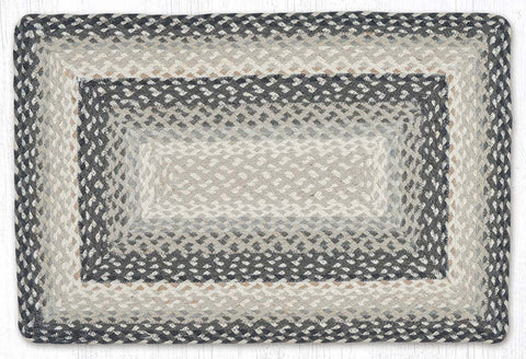 C-890 Gray/Sand/Ivory Braided Rug 20
