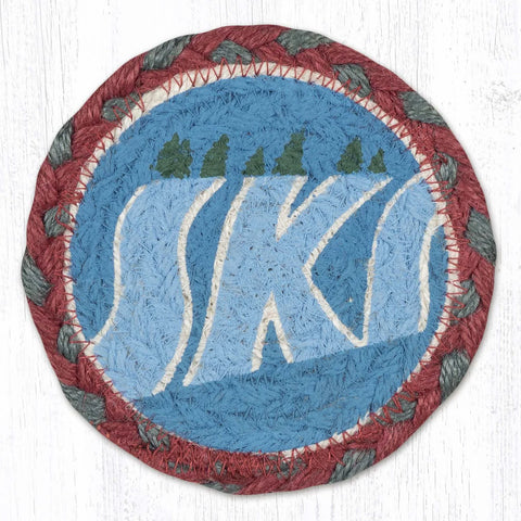 IC-025 Red Ski Jacket Individual Coaster