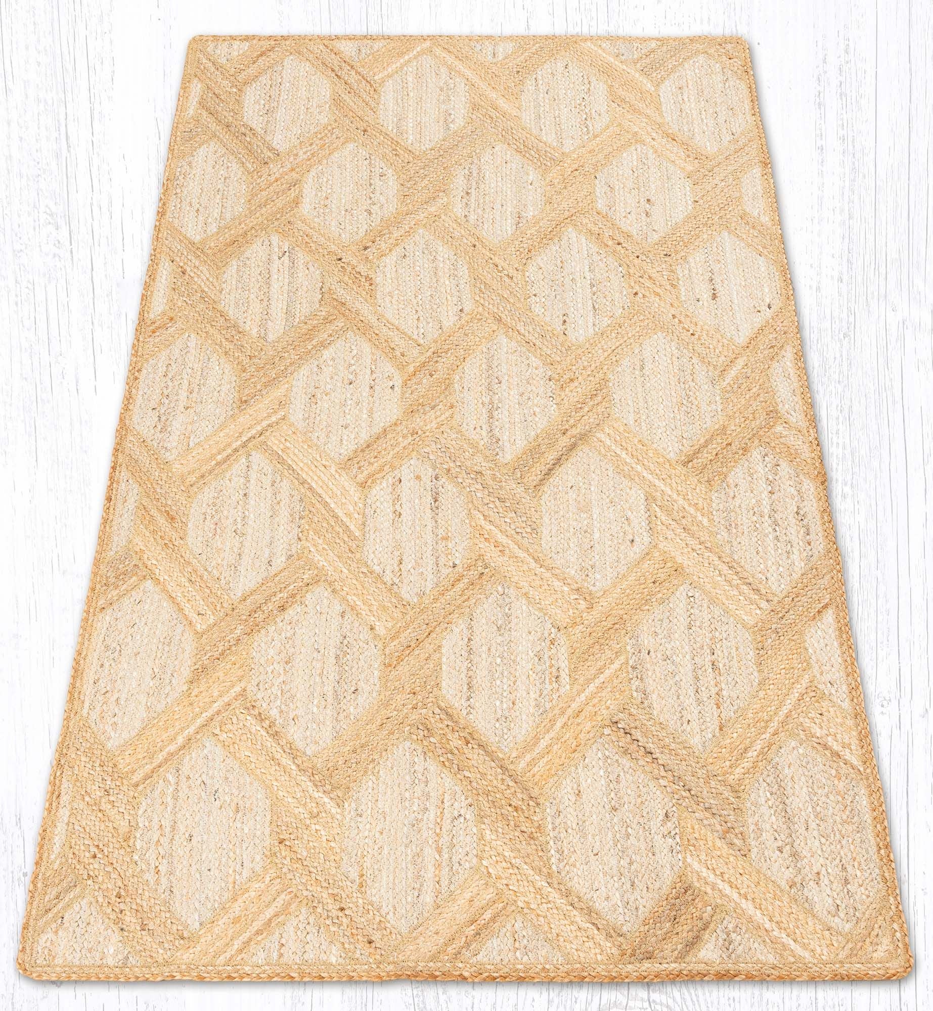Parquet Quilted Natural Rug | The Braided Rug Place