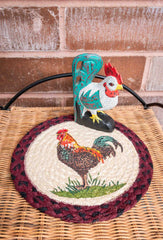 MSPR-471 Rustic Rooster Trivet