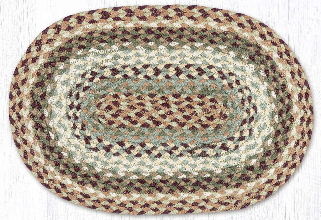 PM-413 Buttermilk/Cranberry Jute Placemat