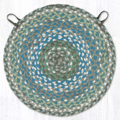 CH-419 Sage/Ivory/Settlers Blue Chair Pad