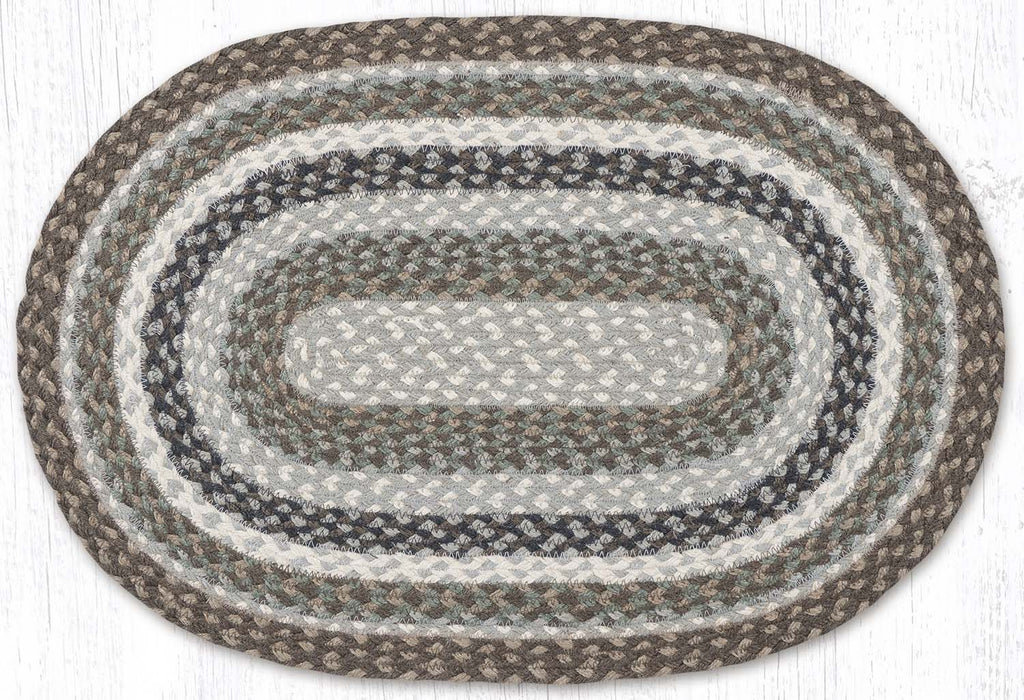 C-931 Ivory/Gray Braided Rug