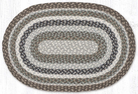 C-931 Ivory/Gray Braided Rug