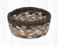 CB-017 Chocolate/Natural Braided Baskets