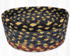 CB-043 Burgundy/Blue/Gray Braided Baskets