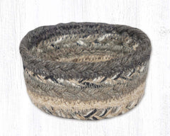 CB-903 Charcoal, Gray & Ivory Braided Baskets