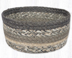 CB-903 Charcoal, Gray & Ivory Braided Baskets