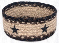 CBP-313 Black Stars Braided Basket