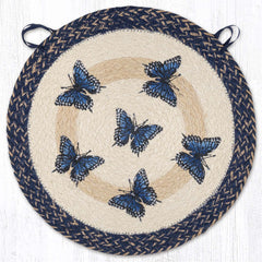 CH-9-921 Blue Swallowtail Chair Pad