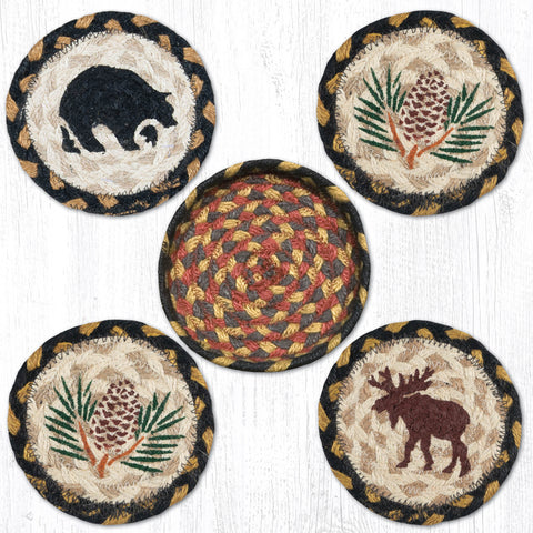 CNB-043 Wilderness Coasters In A Basket