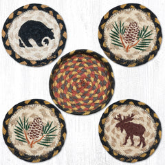 CNB-043 Wilderness Coasters In A Basket