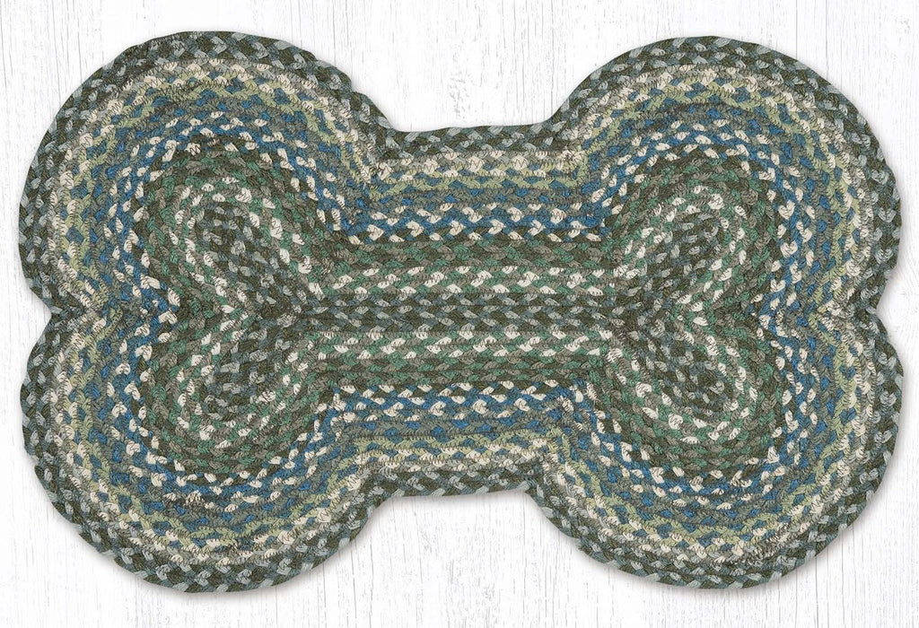 DB-419 Sage/Ivory/Settlers Blue Dog Bone Rug