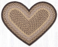 C-017 Chocolate/Natural Braided Rug