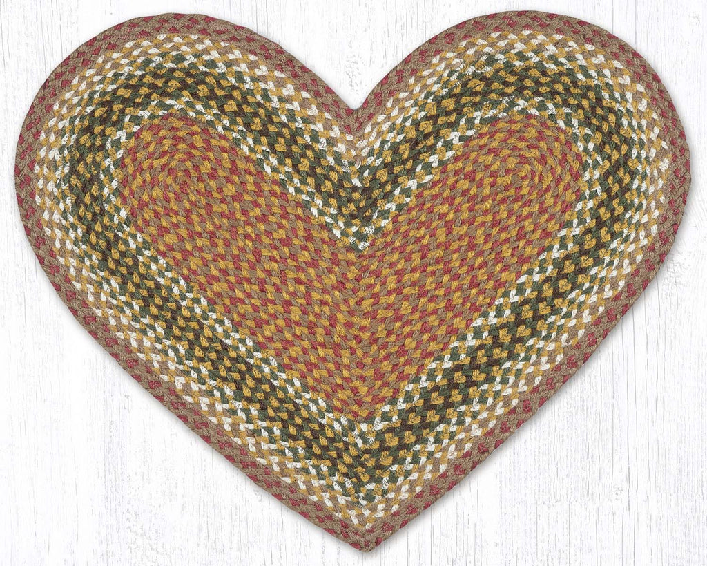 C-024 Olive, Burgundy and Gray Braided Rug