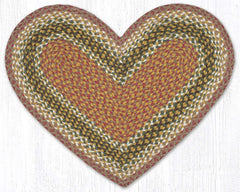 C-024 Olive, Burgundy and Gray Braided Rug