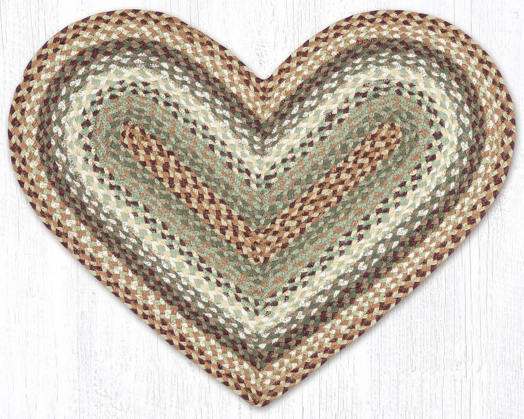 C-413 Buttermilk/Cranberry Braided Rug