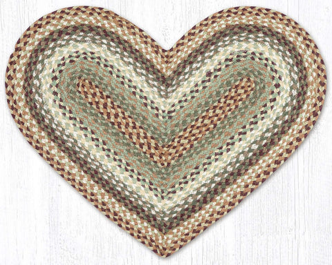 C-413 Buttermilk/Cranberry Braided Rug 20