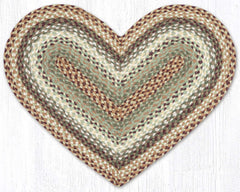 C-413 Buttermilk/Cranberry Braided Rug