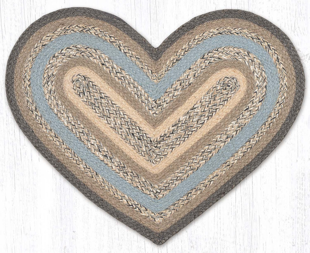 C-903 Charcoal/Gray/Ivory Braided Rug