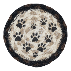 IC-313 Heart Paw Coaster 5" Round Coaster