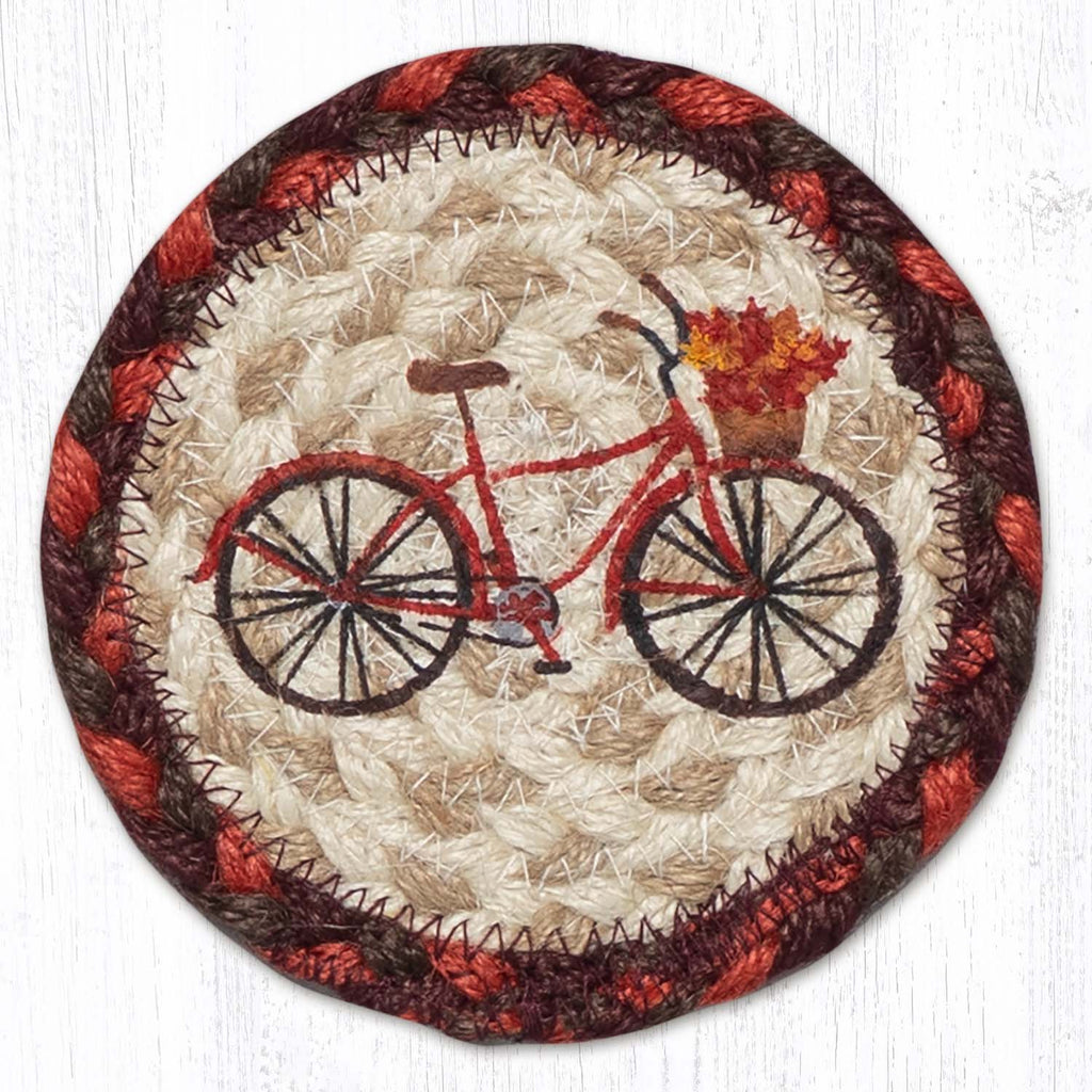 IC-417 Red Bicycle Individual Coaster