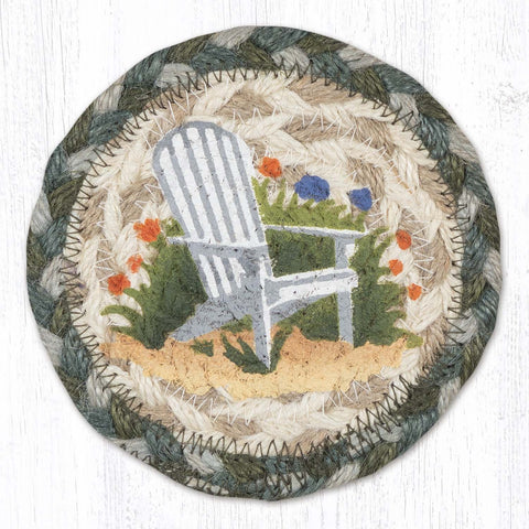 IC-419 Adirondack Chair Wildflowers Coaster