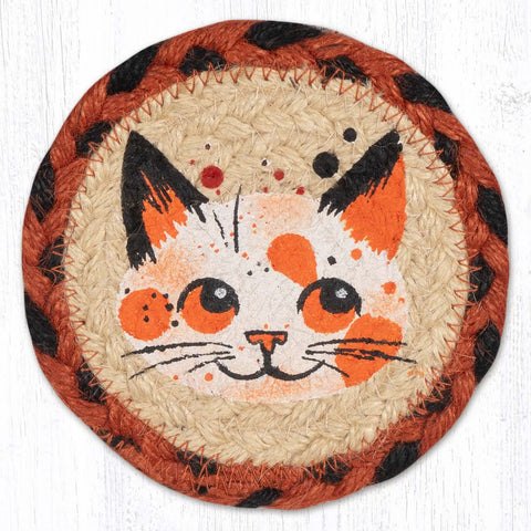 IC-503 Kitty Face Individual Coaster