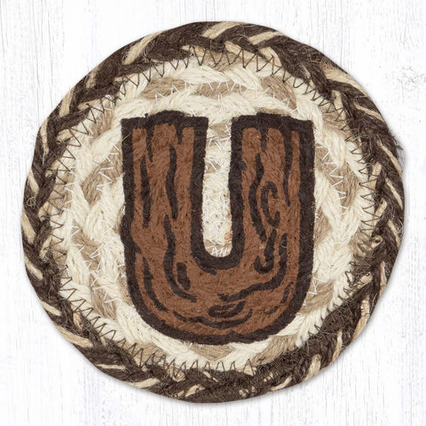 IC-9-870 Rustic U Individual Coaster