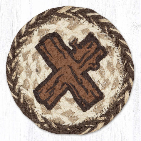 IC-9-870 Rustic X Individual Coaster