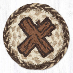 IC-9-870 Rustic X Individual Coaster