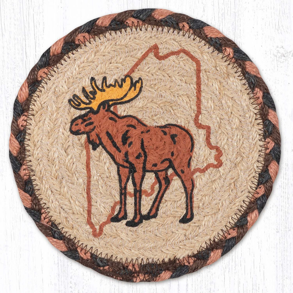 LC-012 Maine State Moose Large Coaster