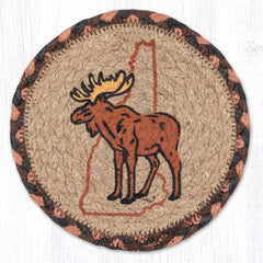 LC-012 NH State Moose Large Coaster