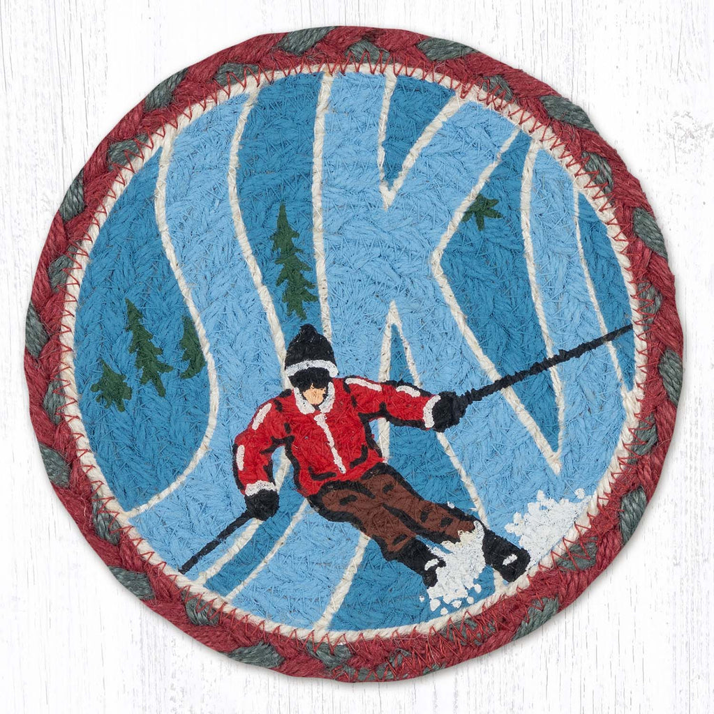 LC-025 Red Ski Jacket Coaster