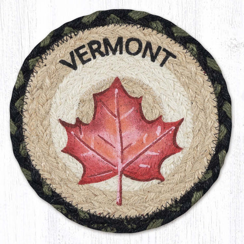 LC-116 Vermont Maple Leaf Large Coaster