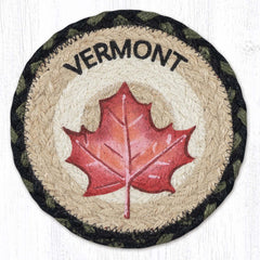 LC-116 Vermont Maple Leaf Large Coaster