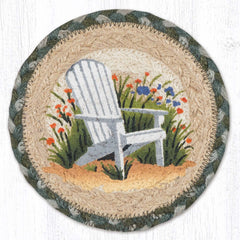 IC-419 Adirondack Chair Wildflowers Coaster