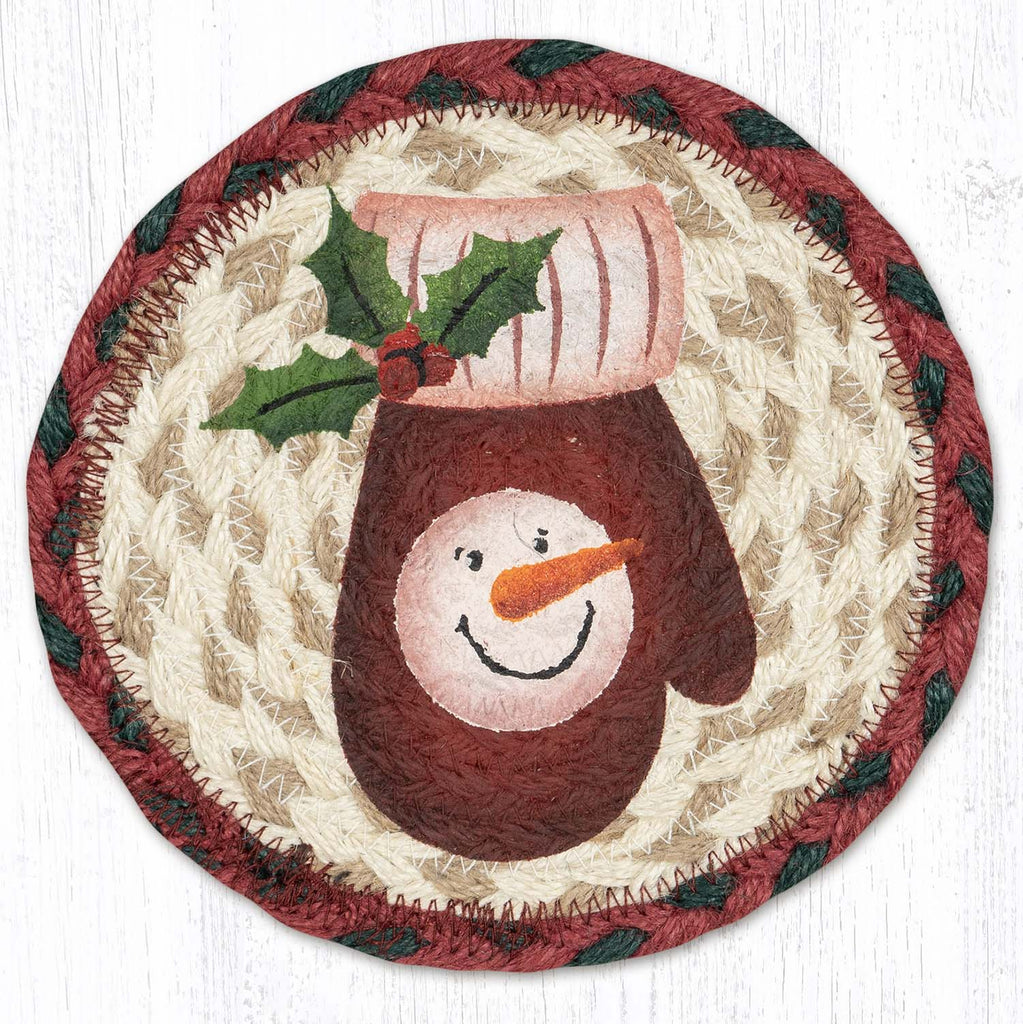 LC-875 Snowman Mitten 7" Trivet