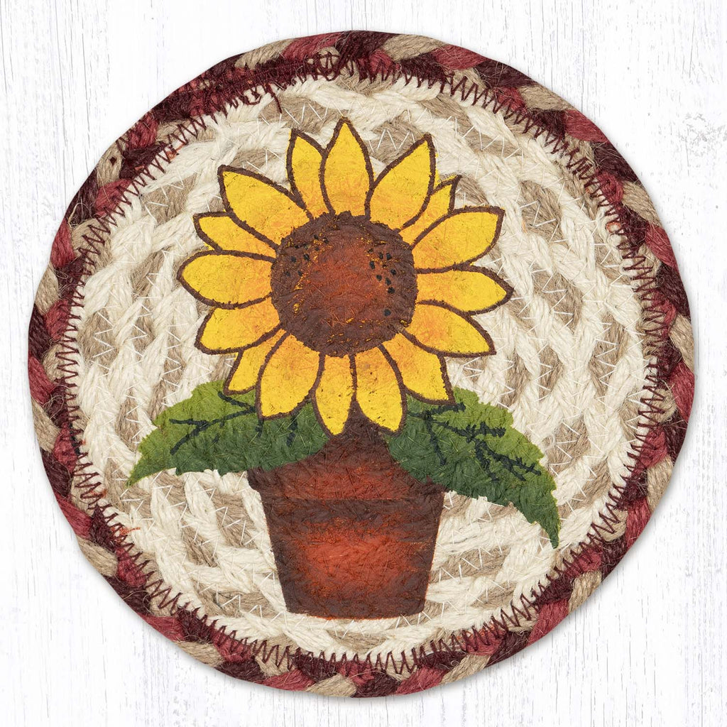 LC-882 Sunflower in Pot 7" Round