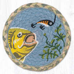 LC-933 Fish with Lure 1 Large Coaster
