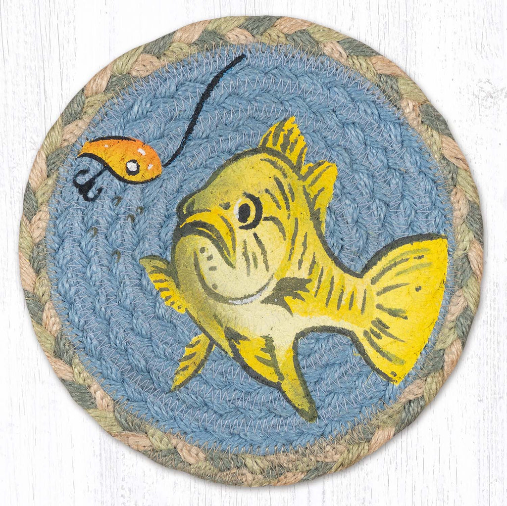 LC-933 Fish with Lure 3 Large Coaster