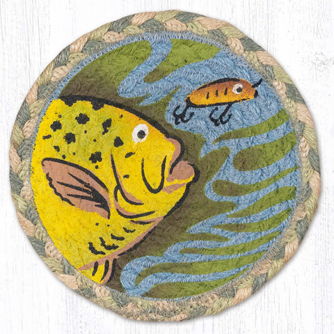 LC-933 Fish with Lure 5 Large Coaster