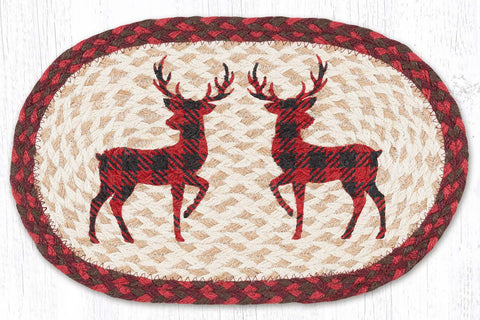 MSP-417 Red Plaid Deer Swatch 10