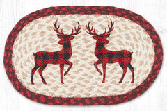 MSP-417 Red Plaid Deer Swatch 10"x15"